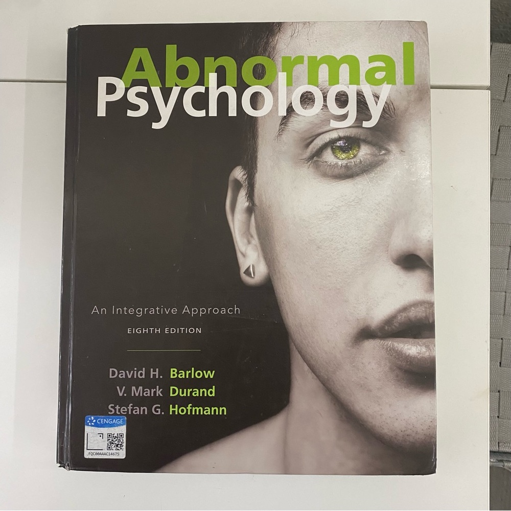 Abnormal Psychology Textbook